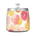 thumbnail image 7 of Yayeee Ashtray with Lid for Cigarette Smokeless Stainless Steel Home Ash Holder, Pink Floral Orange, 7 of 7