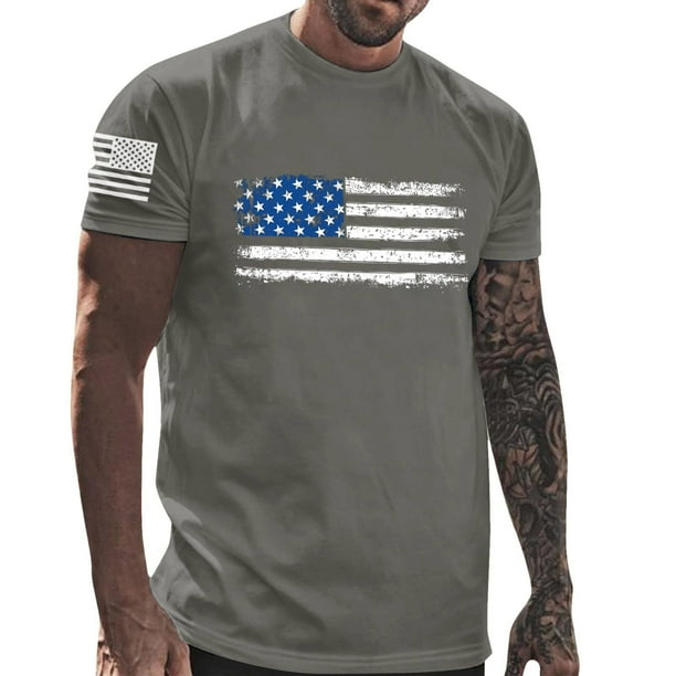 Tops para hombre, blusas y camisas de manga corta con cuello redondo para hombre, jersey informal con cuello redondo estampado para hombre, pantalones cortos deportivos para fitness, blusa para hombre