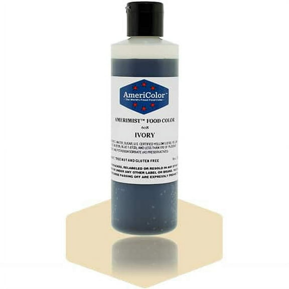 AmeriColor AmeriMist Ivory, 9 Ounce, Airbrush Food Color