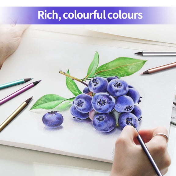 maskred Lot de 12/lot Crayons de Couleur Non Toxiques pour Dessin Artistes Écologiques 1ensemble