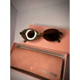 thumbnail image 3 of Miu Miu Sunglasses Oval Regard Havana/Brown lens Cheetah Frame - MUO4ZS 19P2Z1, 3 of 6
