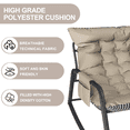 thumbnail image 5 of Rocking Chair with Cushions & Armrests, Comfort Lounge Recliner, Breathable Ergonomic Lounge Chair for Bedroom, Living Room, Patio, Garden, 5 of 6