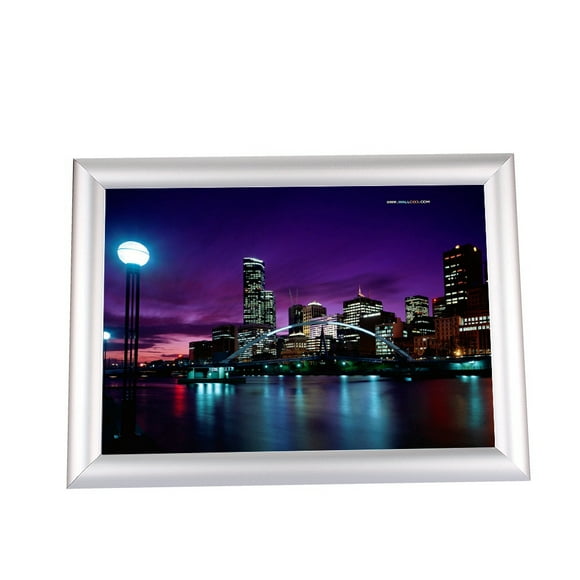A4 Aluminum Snap Frame, Wide and with Plastic Back Panel, for Posters and Signs, Picture Frame A4 Aluminum Snap Frame for Indoor and Outdoor Display