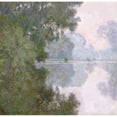 thumbnail image 3 of Monet, Claude 15x15 Black Modern Framed Museum Art Print Titled - Morning on the Seine, Near Giverny, 3 of 5