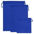 thumbnail image 1 of Bolsa para gafas de esquí Uxcell, paquete de 3 fundas de microfibra, estuche de almacenamiento protector, azul, 1 of 7