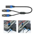 thumbnail image 3 of 50cm Professional Y-Splitter 3Pin Balanced Microphone Cable Male to Female Y Type Adapters Cord M to Two F Wire, 3 of 8