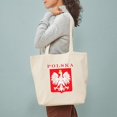 thumbnail image 5 of CafePress - Polska Eagle Red Shield Tote Bag - Unisex Canvas Tote Bag, Beige, 1-Piece, 5 of 9
