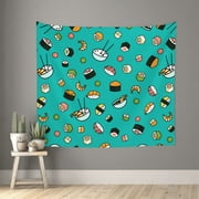 Balery Sushi Tapestry Wall Hanging ,Tapestry Home Decoration Wall Tapestries,College Room Hostel Decorations Bedroom Living Room Dorm Decor 60x51in