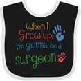 thumbnail image 3 of Inktastic Future Surgeon Kids Doctor Boys or Girls Baby Bib, 3 of 4