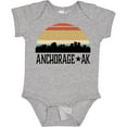 thumbnail image 3 of Inktastic Anchorage Alaska Skyline Boys or Girls Baby Bodysuit, 3 of 5
