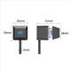 thumbnail image 4 of 2X Interruptor de Computadora Placa Base de PC Arranque Externo Luz LED Encendido/Apagado Botón Cuadrado Cable de Extensión de 2M Negro, 4 of 6