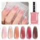 thumbnail image 1 of Set de esmaltes de uñas Beetles Jelly, 6 colores, rosa transparente, 15 ml, 1 of 8