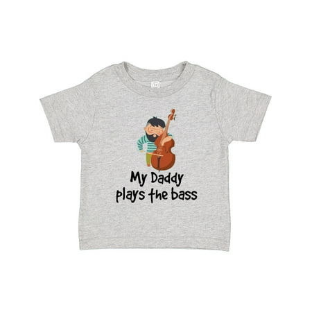 

Inktastic String Bass My Daddy Plays the Bass Gift Toddler Boy or Toddler Girl T-Shirt