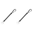 thumbnail image 4 of Toystoory De cuerdas de pesca, cuerdas de navegación, cuerda de retención, cuerda de pesca con mosquetón para acampar, bloqueo seguro, accesorios de negro 2piezas Toystoory CBP106588, 4 of 5