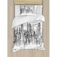 thumbnail image 3 of Ambesonne New York Cityscape Duvet Cover Set, 3 of 3