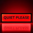 thumbnail image 6 of QUIET PLEASE RGB LED Neon Lightbox with Remote & APP Control Studio Warning Sign Illuminated Lights Music Sync Timer Setting Signs for Cinema Libraries Cafes Home Company Wall Desk Decor USB Powered, 6 of 9