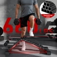 thumbnail image 3 of Adjustable Weight Bench,Foldable Workout Bench 660lbs Home Gyms Press Dumbbell Dprodo Bench with Extended Head and Spine Support, 3 of 11