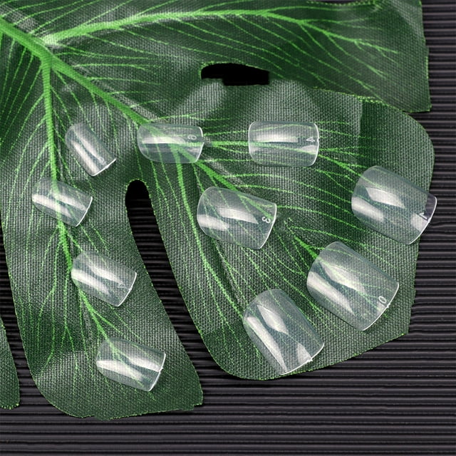 unbranded 1 De Manicura Con Falsas Transparentes Y Pegatinas Para Fácil Y Rápida