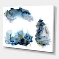 thumbnail image 3 of Gray and Blue Clouds With Golden Glitter 8 in x 12 in Painting Canvas Art Print, by Designart, 3 of 4