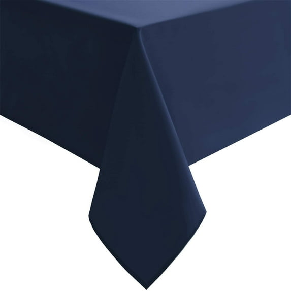 100% Pima Cotton Table Cloth Beautiful & Decorative Great for Buffet Table, | Rectangle Tablecloth (54-Inch x 54-Inch, Navy Blue).