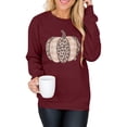 thumbnail image 2 of 2026 ! Womens Clothes asdoklhq Womens Halloween Clothes Plus Size,WomenWomen's Print Long-sleeved Sweatshirt Casual Blouse Pullover, 2 of 5