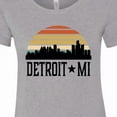 thumbnail image 4 of Inktastic Detroit Michigan Skyline Retro Women's T-Shirt, 4 of 5