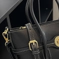 thumbnail image 3 of Nuevo bolso de hombro de moda, bolso de mano de cuero de PU, bolso de hombro tipo clutch, negro, 3 of 6