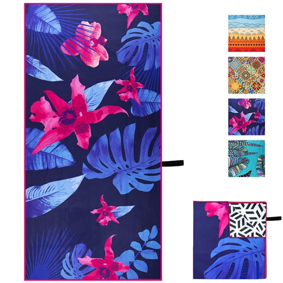 Toalla de Playa de Microfibra OCOOPA, Libre de Arena, 180x80 cm, Súper Absorbente