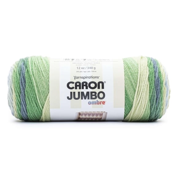 Hilo Caron Jumbo Ombre Lake Mist 340 g Acrílico