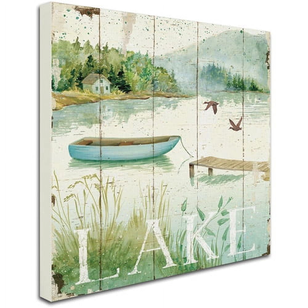 Trademark Fine Art "Lakeside II" Canvas Art by Daphne Brissonnet