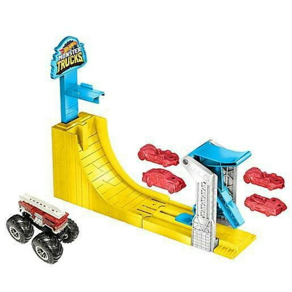 Hot Wheels Monster Trucks Big Air Breakout Playset