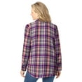 thumbnail image 2 of Woman Within Plus Size Classic Flannel Shirt, 2 of 5