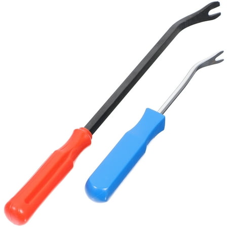 

2pcs Trim Removal Tool Auto Clip Fastener Remover Door Carpet Staple Remover