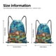 thumbnail image 2 of Fotbe Sea World Bolsa Mochila con Cordón Estampada, Bolsa de Gimnasio Deportiva, Bolsa Cinch, Bolsa con Cordón para Hombres y Mujeres-Medium, 2 of 6