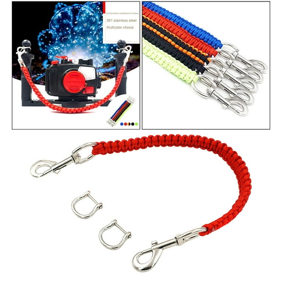 19" Scuba Diving Camera Handle Rope Strap for Tray Bracket Underwater Underwater Photography - Red
