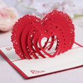 thumbnail image 5 of Carving Card -up -up en Forme de Coeur 3D Papier Jour de Saint Valentin'S Love Card, 5 of 5