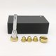 thumbnail image 3 of Trumpet Mouthpiece 3C 3B 2C 2B Gold-Plated Set with Box | Durable Brass Instrument Accessories, 3 of 5