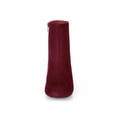thumbnail image 6 of BLISSFUL STEP Women's Side Zipper Round Toe Block Heel Ankle Boots Burgundy 7, 6 of 8