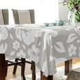 thumbnail image 3 of 60"x60" Floral Pattern Tablecloth, Waterproof Washable Polyester Square Table Cover, Durable Tablecloth for Kitchen Dining Table Party Decor, 3 of 7