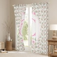 thumbnail image 3 of Castle Fairy Personalized Initial Letter C Curtains Pack Of 2 (42X84 Each) for Children Women Men,Floral Rose Bow-Tiecurtains Blackout,Monogrammed Alphabet Bedroom Curtains,Breathable Home Decor, 3 of 6