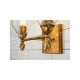 thumbnail image 2 of Lucas McKearn Felice 2-light Flame-shaped Bath Vanity Light in Distressed Gold, 2 of 4