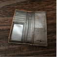 thumbnail image 5 of Leather Long Wallet Floral Embossed Tooled Bi Fold Soft Leather Texas Concho Lone Star Checkbook Style Cowboy Hand Crafted High End Mens Wallets Leather Gifts For Men (Coffee), 5 of 5