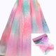 thumbnail image 3 of Rollos de tul con purpurina de arcoíris para camino de mesa, silla, faja, lazo, falda de tutú, regalo de fiesta de boda, cinta de unicornio, Decoración de cumpleaños, 10 años, 3 of 4