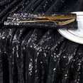thumbnail image 2 of Mantel Queen Dream con lentejuelas sin costuras, 228 x 335 cm, color negro, 2 of 7