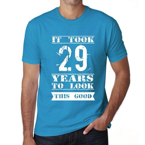 Men's Graphic T-Shirt It Took 29 Years To Look This Good 29th Birthday Anniversary 29 Year Old Gift 1995 Vintage Eco-Friendly Short Sleeve Novelty Tee