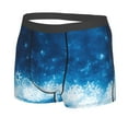 thumbnail image 2 of Daiia Blue Glitter Sparkles Men's Underwear Boxer Briefs, Cotton Stretch Moisture-Wicking Underwear-Medium, 2 of 9