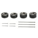 thumbnail image 1 of 4 piezas 1:64 neumáticos de rueda de goma con piezas de repuesto de eje hueco de 25 mm para coches , juguetes para B5 Yotijar Llanta de rueda de goma, 1 of 7