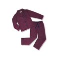 thumbnail image 2 of PJs Chauds pour Grands Garçons - Pyjamas Garçon, Foulard Classique, Bordeaux, 12, 2 of 2