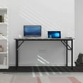 thumbnail image 5 of SOGES 55 inches Folding Table Computer Table Workstation No Install Needed, Gray, 5 of 6