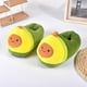 thumbnail image 3 of Zapatillas cálidas novedosas, cómodos de invierno divertidos de suave con forma de aguacate para mujer para dormitorio, casa, , a Salvador pantuflas de aguacate, 3 of 8